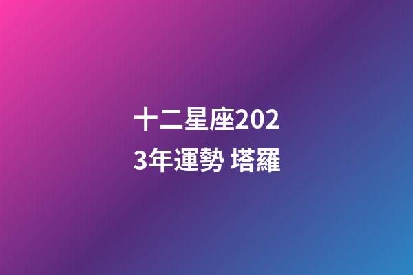 十二星座2023年運勢 塔羅-第1張-星座運勢-玄機派